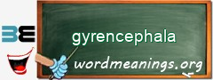 WordMeaning blackboard for gyrencephala